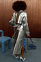 Silver Vegan Leather Trench