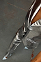 Silver Vegan Leather Trouser