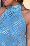 Blue Jacquard Alysa Top