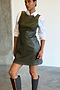 Khaki Sophie Pinafore Dress