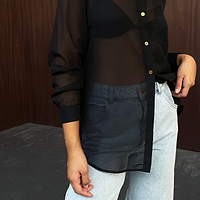 Thumbnail for Black Sheer Shirt
