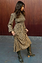 Leopard Swedish Dress