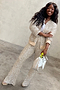 Sequin Flared Trousers