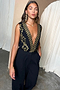 Black Embroidered Jumpsuit Petite