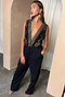 Black Embroidered Jumpsuit Petite