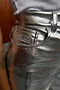 Silver Vegan Leather Trouser