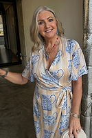 Thumbnail for Sicilian Ceryes Wrap Dress