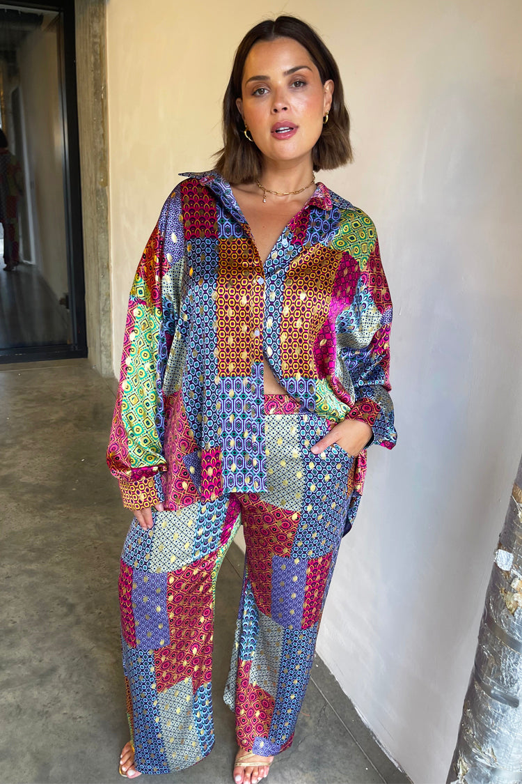Patchwork Geo Elissa Trousers