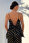 Black Tie Front Cami with Gold fleck