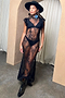 Black Fine Lace Raven Dress