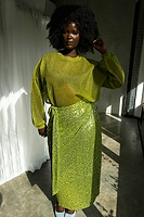 Thumbnail for Lime Sheer Zazi Jumper