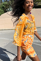 Thumbnail for Model wearing Yellow J'adore Shirt
