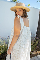 Thumbnail for Ivory Isadora Lace Maxi Dress