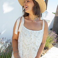 Thumbnail for Ivory Isadora Lace Maxi Dress
