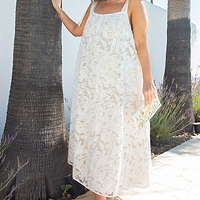 Thumbnail for Ivory Isadora Lace Maxi Dress