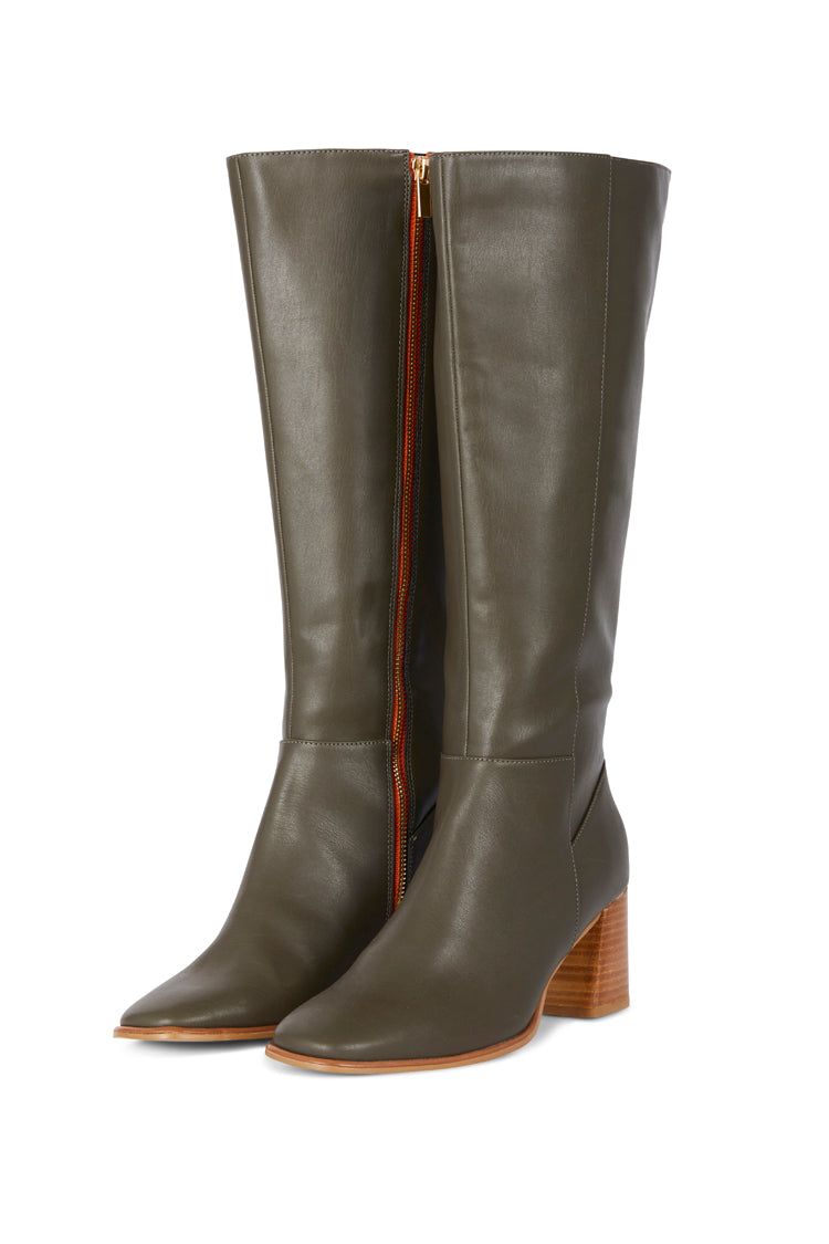 Khaki Long Boot