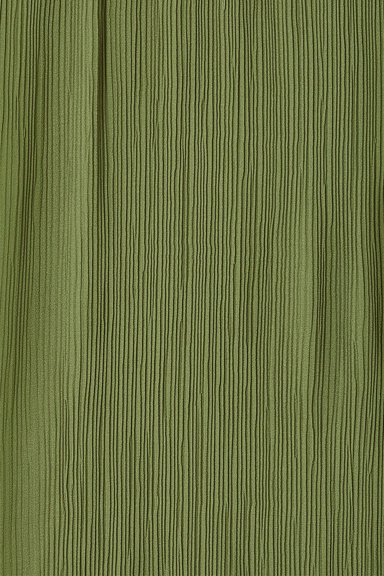 Khaki Celia Plisse Dress