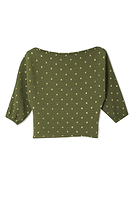 Thumbnail for Khaki Plisse Tilly Top