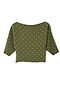 Khaki Plisse Tilly Top