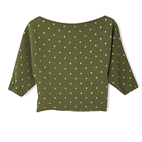 Thumbnail for Khaki Plisse Tilly Top