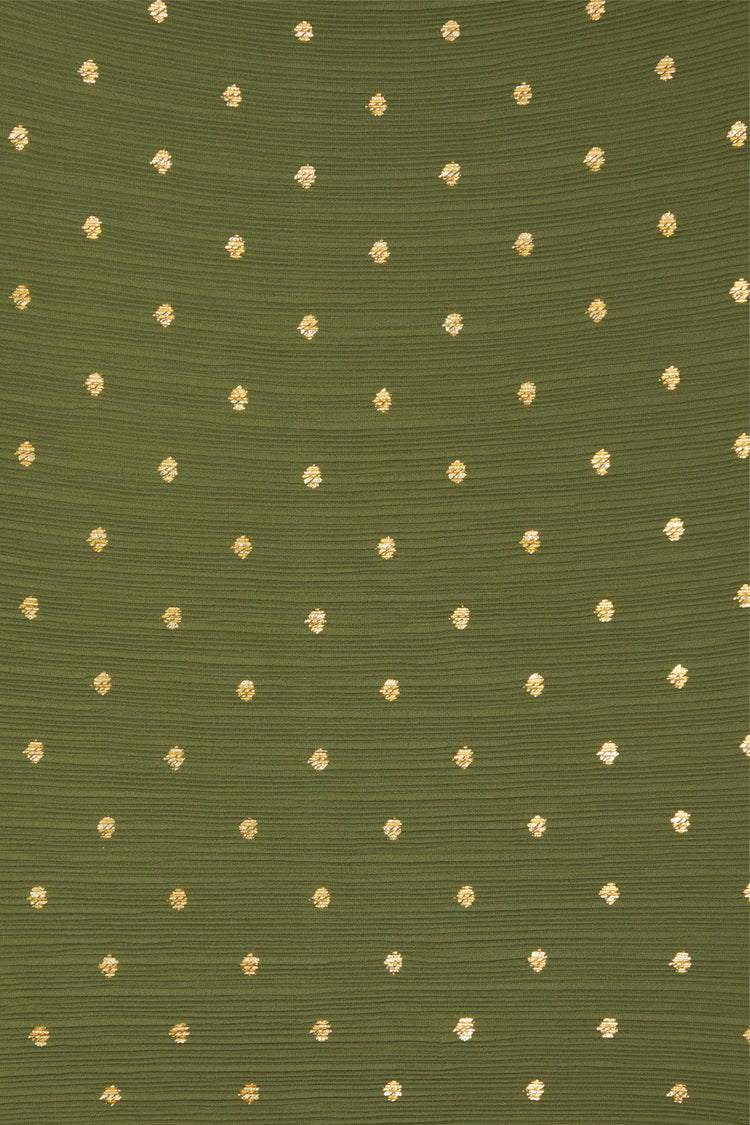 Khaki Plisse Tilly Top