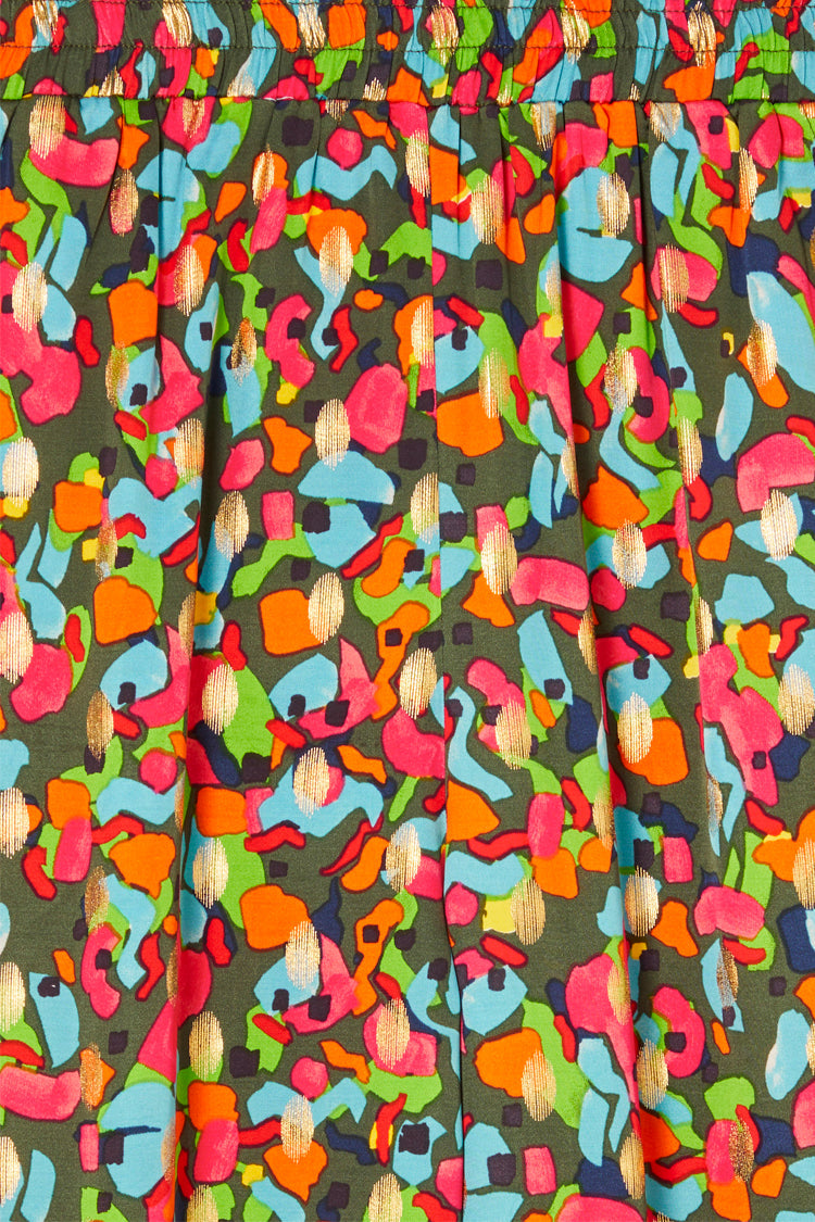 Close up of Abstract Print Elissa Trousers