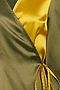 Lime and Khaki Wrap Top