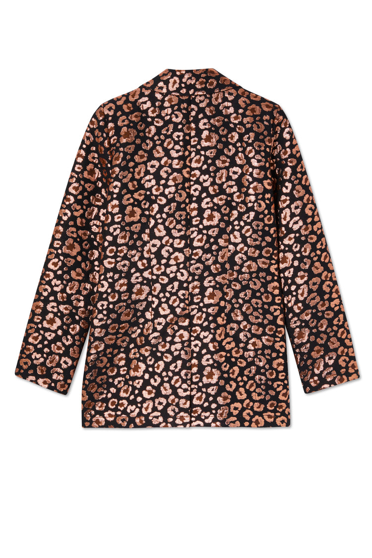 Back of Leopard Jacquard 22 Jacket