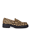 Leather Leopard Loafer