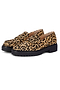 Leather Leopard Loafer