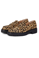 Thumbnail for Leather Leopard Loafer