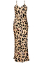 Brown Leopard Camille Slip Dress