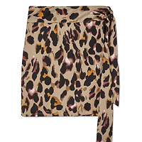 Thumbnail for Leopard Mini Jaspre Skirt