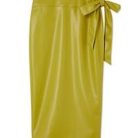 Thumbnail for Lime Vegan Leather Jaspre Skirt