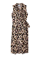 Thumbnail for Cotton Linen Leopard Brooklyn Dress