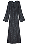 Charcoal Snake Jacquard Maeve Dress