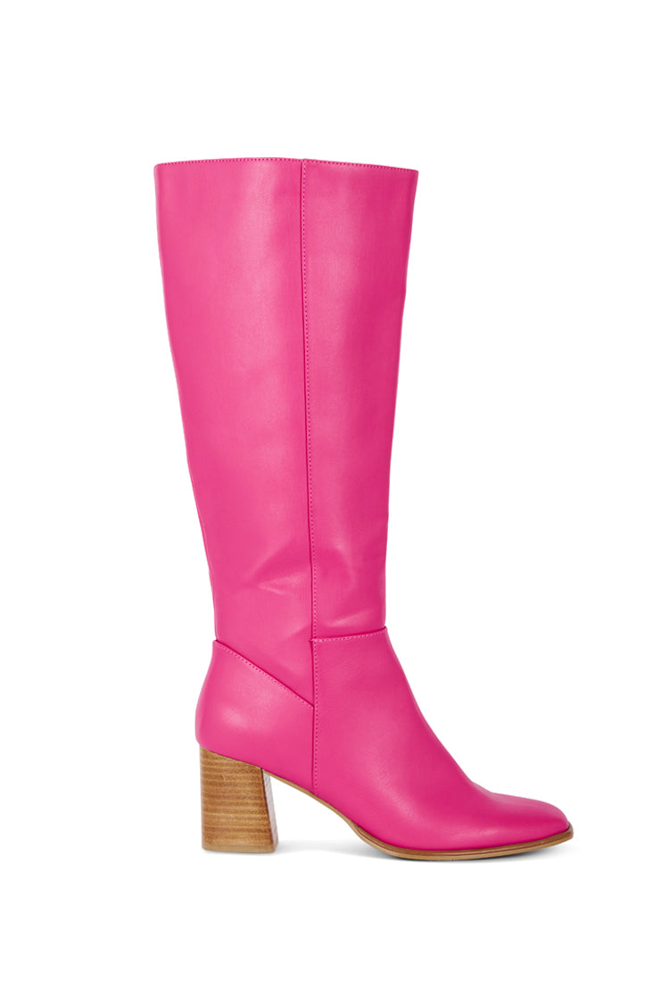 Magenta Knee High Boot