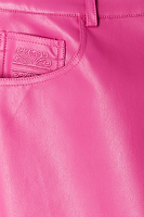 Thumbnail for Magenta Vegan Leather Trouser