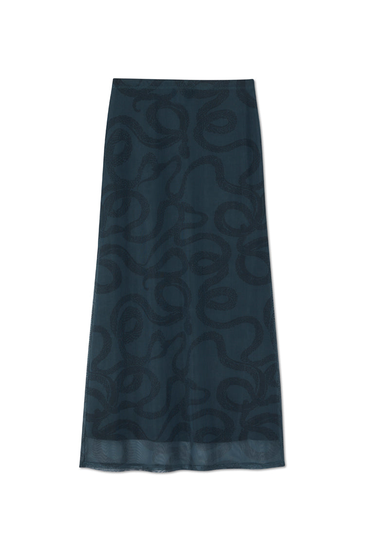 Snake Mesh Skirt