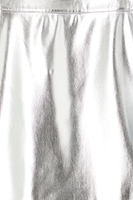 Thumbnail for Silver Vegan Leather Mini Jaspre Skirt