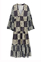 Navy And Cream Bandana Stevie Dress Petite