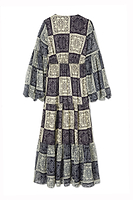 Thumbnail for Navy And Cream Bandana Stevie Dress Petite