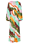 Multi Peace And Love Midi Dress