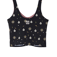 Thumbnail for Black Mystical V Neck Top