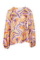Thumbnail for Swirl Oversized Wrap Top