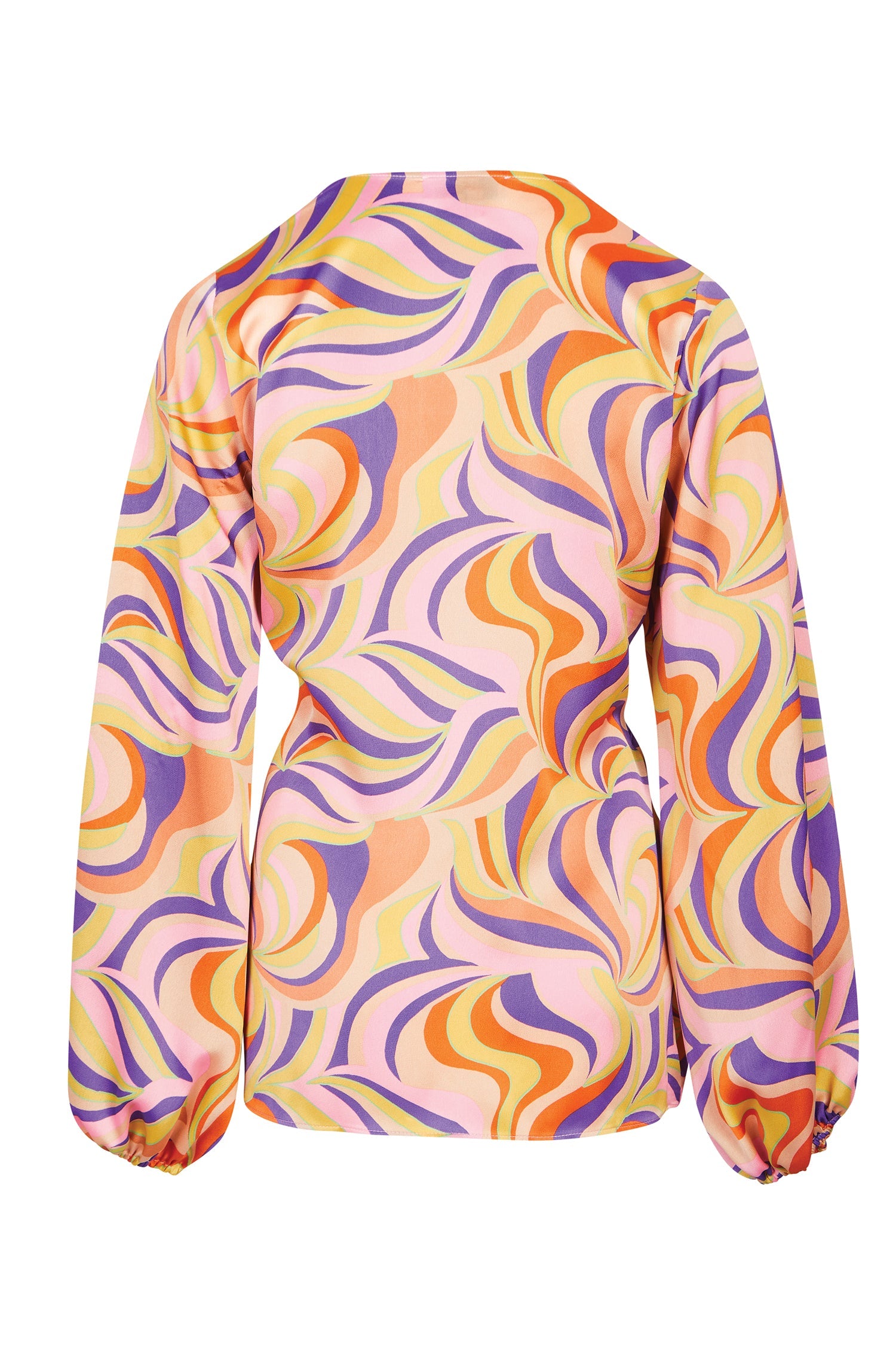 Swirl Oversized Wrap Top
