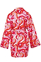 Pink Swirl Satin Dressing Gown