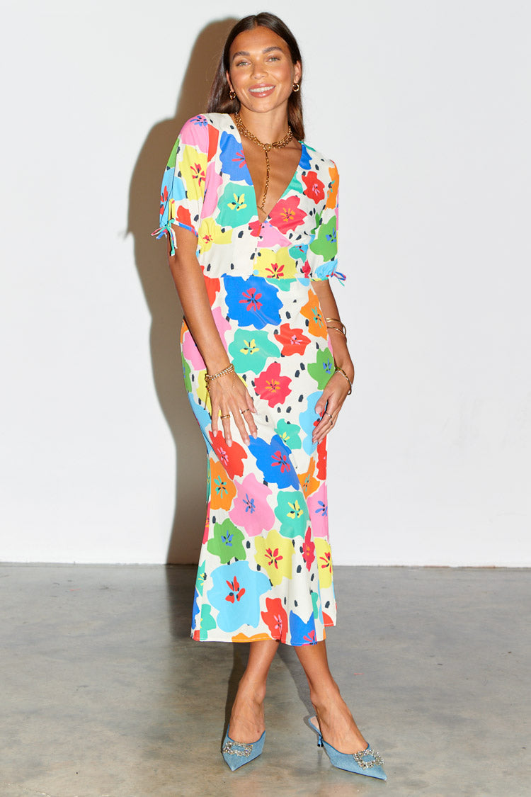Model wearing Dotty Morgan Dress 