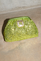 Thumbnail for Lime Sequin Clutch Bag