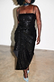 Black Sequin Jaspre Skirt